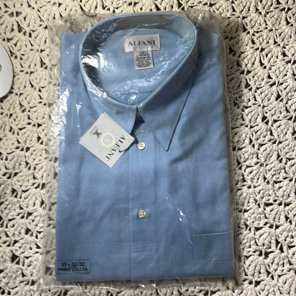 Alfani Men’s shirt -Light Blue- 17”